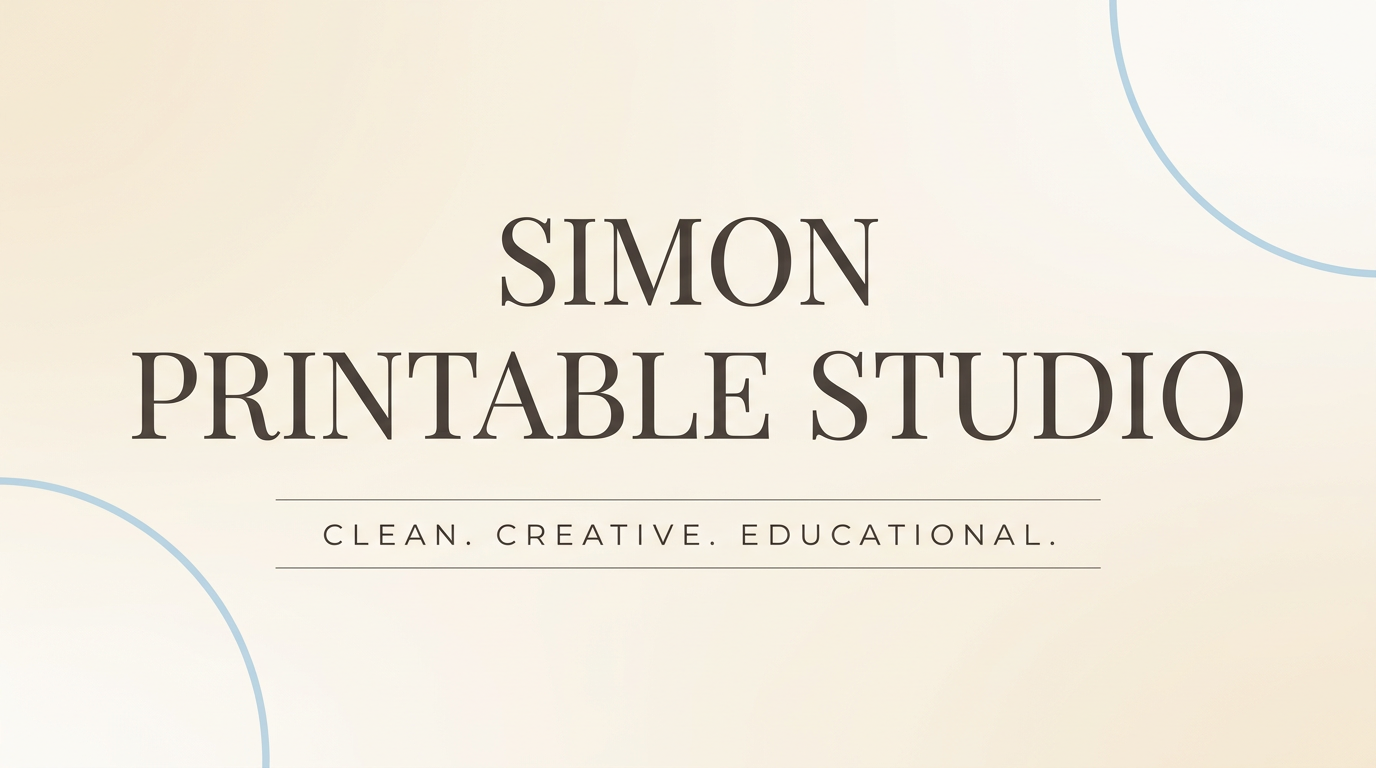 Simon Printable Studio